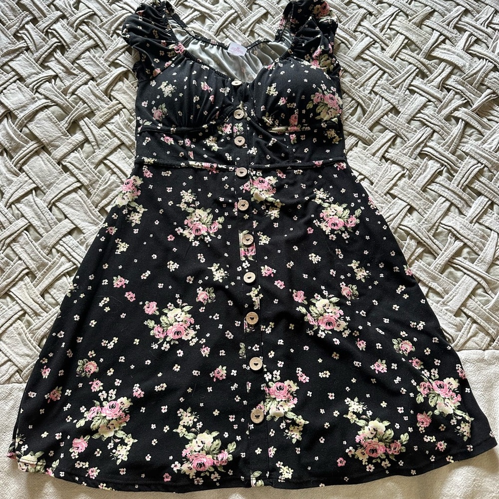 Women’s corset peasant mini dress. Size M